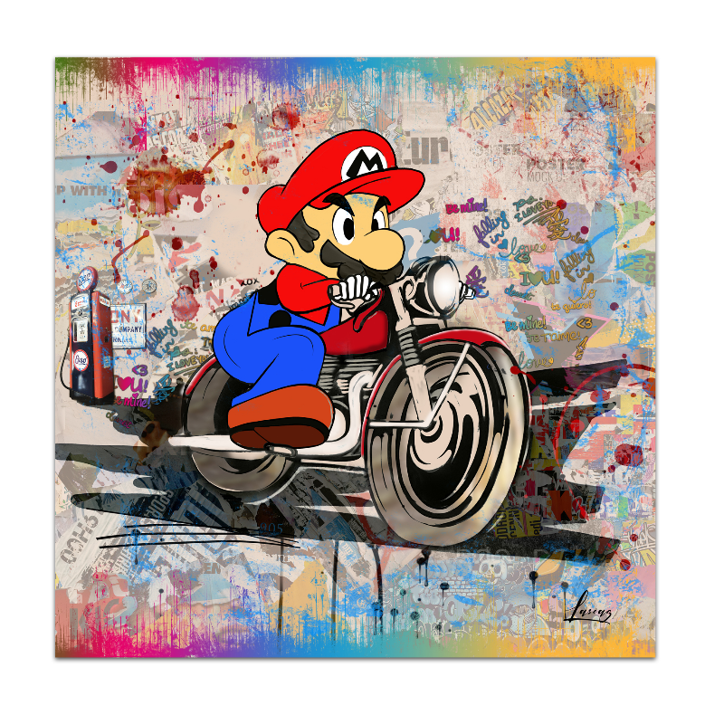 Objets et sculptures Pop Art Mario Color aux enchères sur wallart21